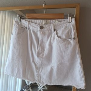 Cotton On White Denim Skirt